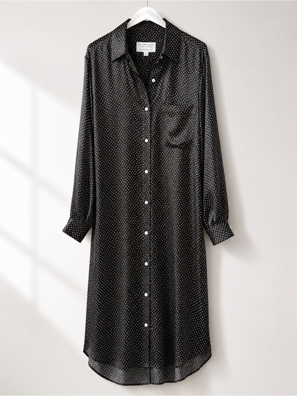 Emily Phillips Black/White Midi Dress Womens Size 2 (2/4)